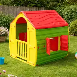 Action Magisch speelhuisje - rood/geel aanbieding