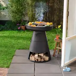 Action Vuurkorf met bakplaat & grill aanbieding
