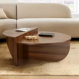 Action Ronde salontafel met twee niveaus aanbieding