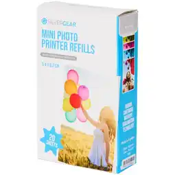 Action Silvergear mini fotoprinter navullingen aanbieding