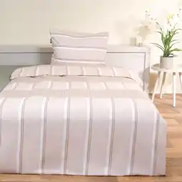 Action Mexx Home dekbedovertrek - beige aanbieding