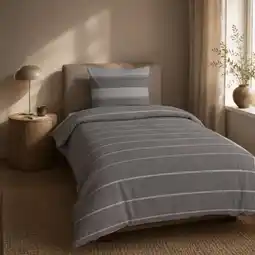 Action Mexx Home dekbedovertrek - grijs aanbieding