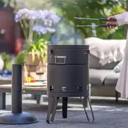 Action 2-in-1 barbecue en vuurton aanbieding