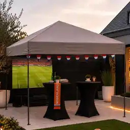 Action Partytent Easy Up – taupe aanbieding