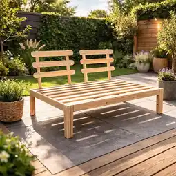 Action Houten palletbank aanbieding