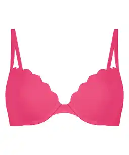 Hunkemoller Hunkemöller Voorgevormde beugel bikinitop Scallop Roze aanbieding