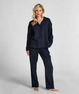 Hunkemoller Hunkemöller Pyjamabroek Flannel Blauw aanbieding