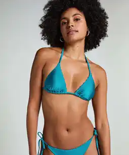 Hunkemoller Hunkemöller Triangel bikinitop Aqua Groen aanbieding