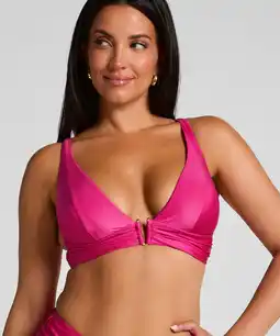 Hunkemoller Hunkemöller Triangel bikinitop Luna Roze aanbieding