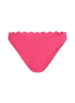 Hunkemoller Hunkemöller Hoog uitgesneden Bikinibroekje Scallop Roze aanbieding