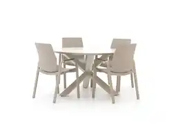 Kees Smit Hartman Flow/Lodola ø 130cm dining tuinset 5-delig aanbieding