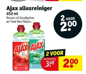 Kruidvat Ajax allesreiniger 650ml aanbieding