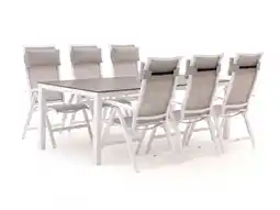 Kees Smit Bellagio Lugo/Fidenza 220cm dining tuinset 7-delig verstelbaar aanbieding