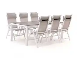 Kees Smit Bellagio Lugo/Fidenza 220cm dining tuinset 7-delig verstelbaar aanbieding