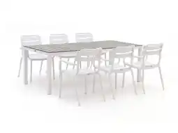 Kees Smit Forza Vico/Fidenza 220cm dining tuinset 7-delig stapelbaar aanbieding