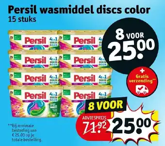 Kruidvat Persil wasmiddel discs color aanbieding