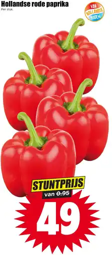 Dirk Hollandse rode paprika aanbieding