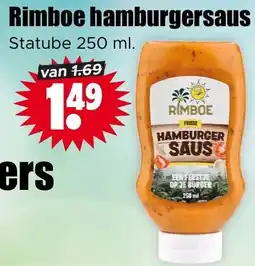 Dirk Rimboe hamburgersaus aanbieding