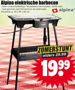 Dirk Alpina elektrische barbecue aanbieding