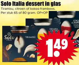 Dirk Solo Italia dessert in glas aanbieding