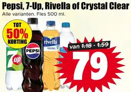 Dirk Pepsi, 7-Up, Rivella of Crystal Clear aanbieding