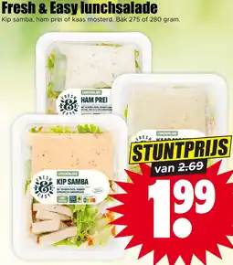 Dirk Fresh & Easy lunchsalade aanbieding