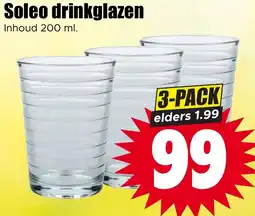 Dirk Soleo drinkglazen aanbieding