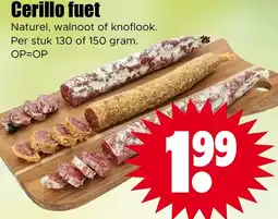 Dirk Cerillo fuet aanbieding