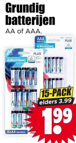 Dirk Grundig batterijen aanbieding