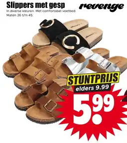 Dirk Slippers met gesp aanbieding