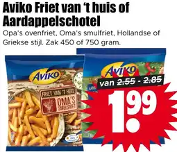 Dirk Aviko Friet van 't huis of Aardappelschotel aanbieding