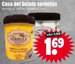 Dirk Casa del Gelato sorbetijs aanbieding