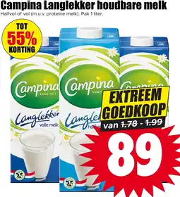 Dirk Campina Langlekker houdbare melk aanbieding