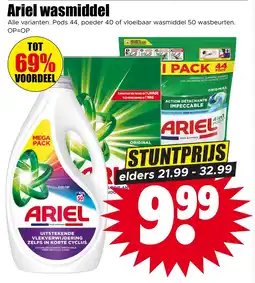 Dirk Ariel wasmiddel aanbieding