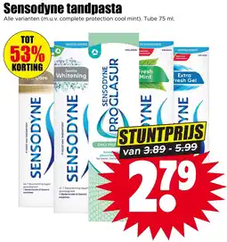 Dirk Sensodyne tandpasta aanbieding