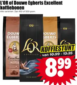 Dirk L'OR of Douwe Egberts Excellent koffiebonen aanbieding
