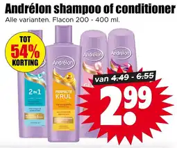 Dirk Andrélon shampoo of conditioner aanbieding