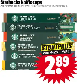 Dirk Starbucks koffiecups aanbieding