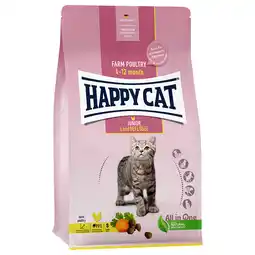 Zooplus 2x4kg Happy Cat Young Junior gevogelte droogvoer voor katten aanbieding