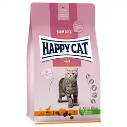 Zooplus Happy Cat Young Junior Eend Kattenvoer - Dubbelpak: 2 x 1,3 kg aanbieding