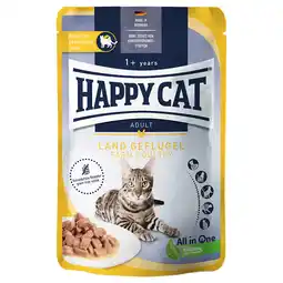 Zooplus Voordeelpakket Happy Cat Pouch Meat in Sauce 12 x 85 g - Land Gevogelte aanbieding