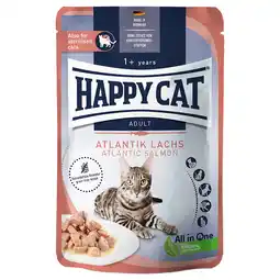 Zooplus Voordeelpakket Happy Cat Pouch Meat in Sauce 12 x 85 g - Atlantische Zalm aanbieding