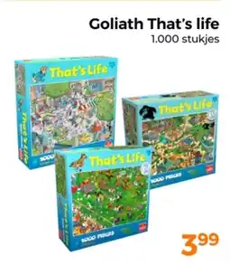 Trekpleister Goliath That's life aanbieding