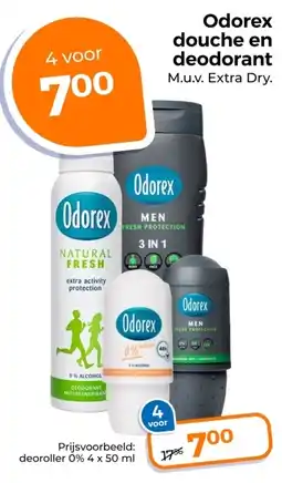 Trekpleister Odorex douche en deodorant aanbieding