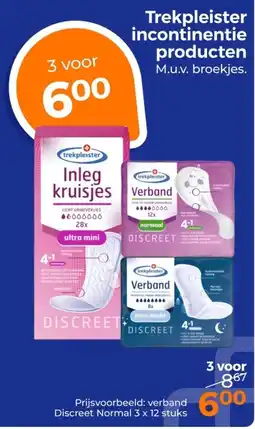 Trekpleister Trekpleister incontinentie producten aanbieding