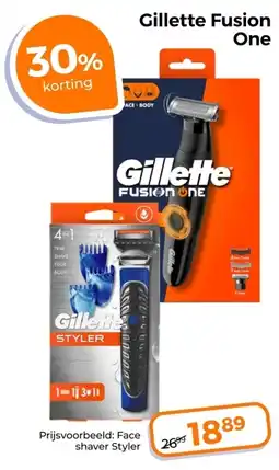 Trekpleister Gillette Fusion One aanbieding