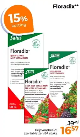 Trekpleister Floradix aanbieding