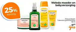 Trekpleister Weleda moeder en babyverzorging aanbieding