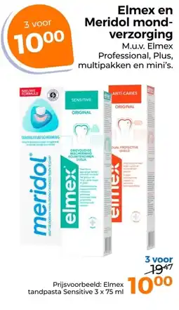 Trekpleister Elmex en Meridol mondverzorging aanbieding