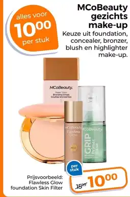 Trekpleister MCoBeauty gezichts make-up aanbieding